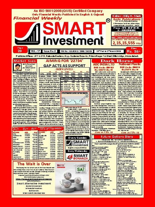 Title details for SMART INVESTMENT  by Archi Finmark and Communications Limited - Available